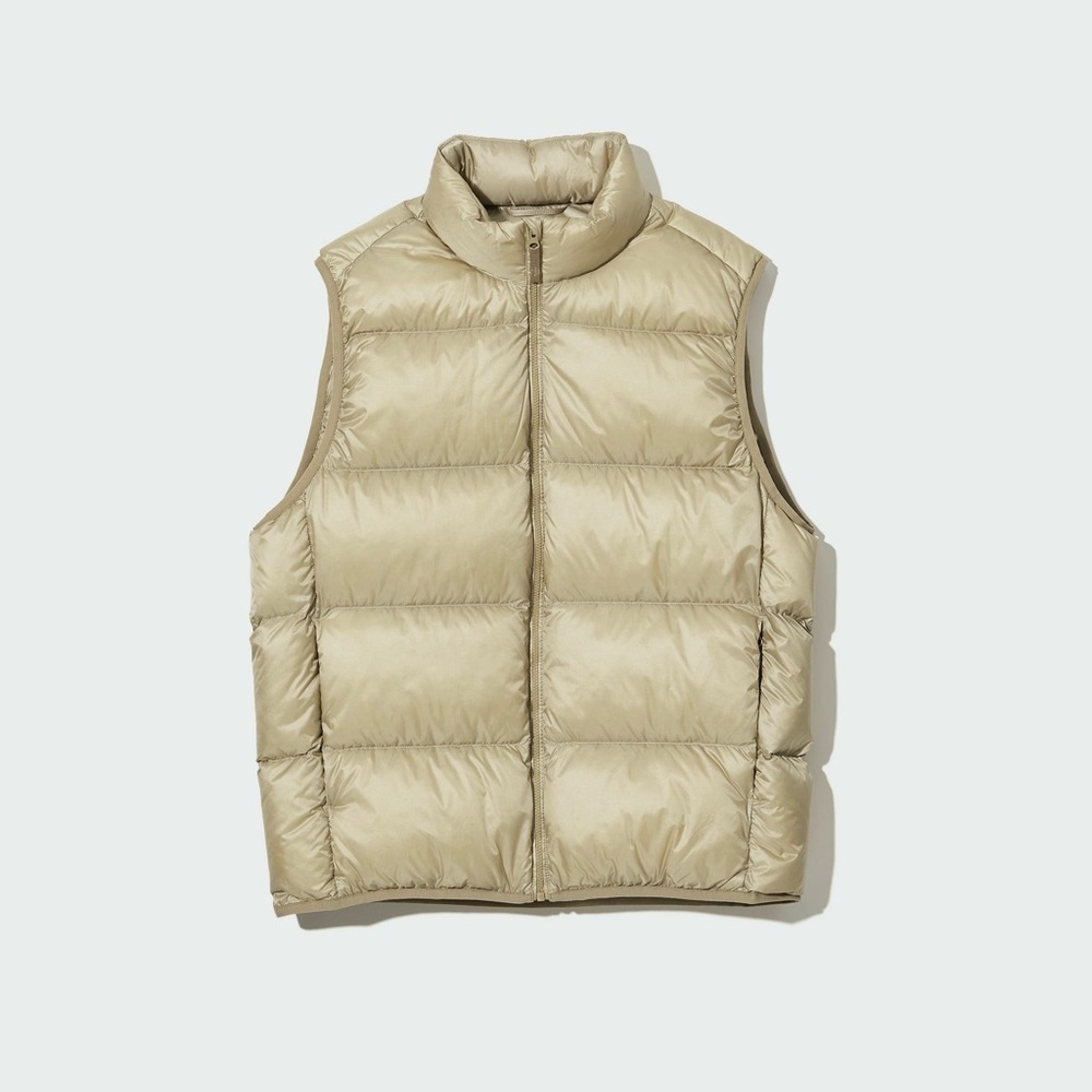 UNIQLO Down Men's Tan Puffer Vest